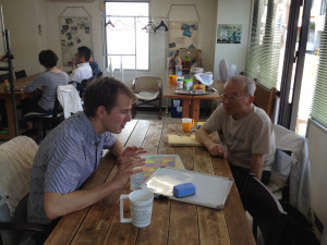10 - teaching at conversation club, japan
