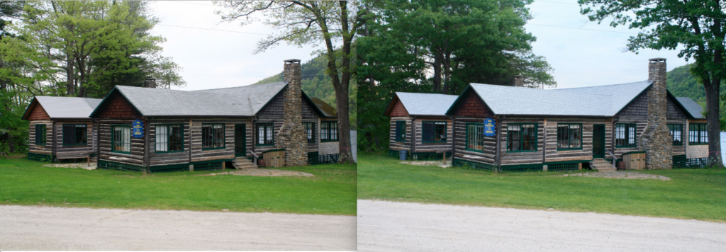 The Senior Lodge before and after